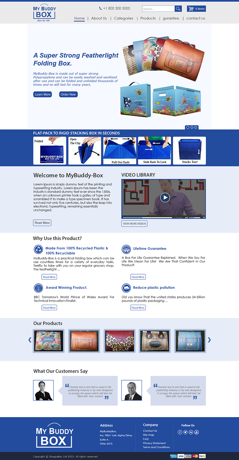 Web Design by Wings on web for ShoppaBox Ltd | Design #5216731