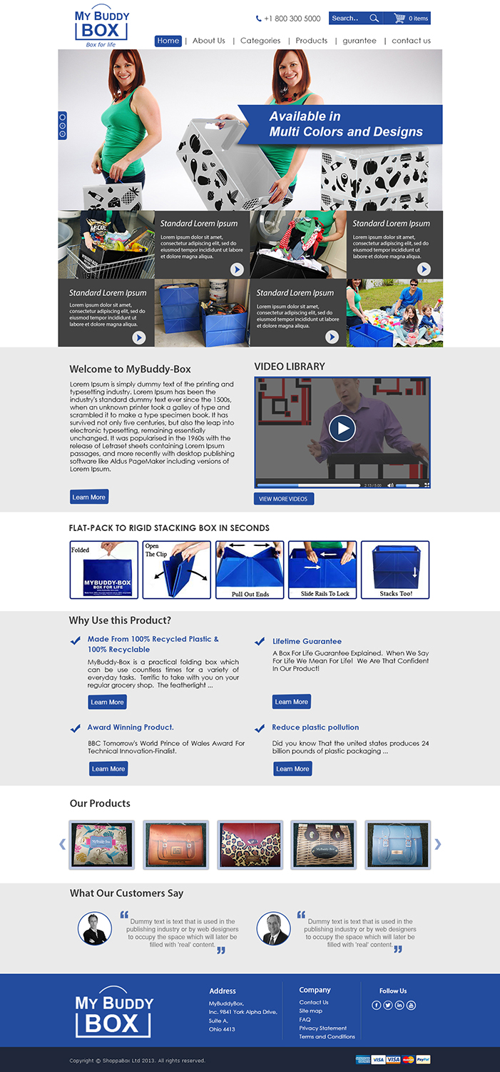 Web Design by Wings on web for ShoppaBox Ltd | Design #5216736