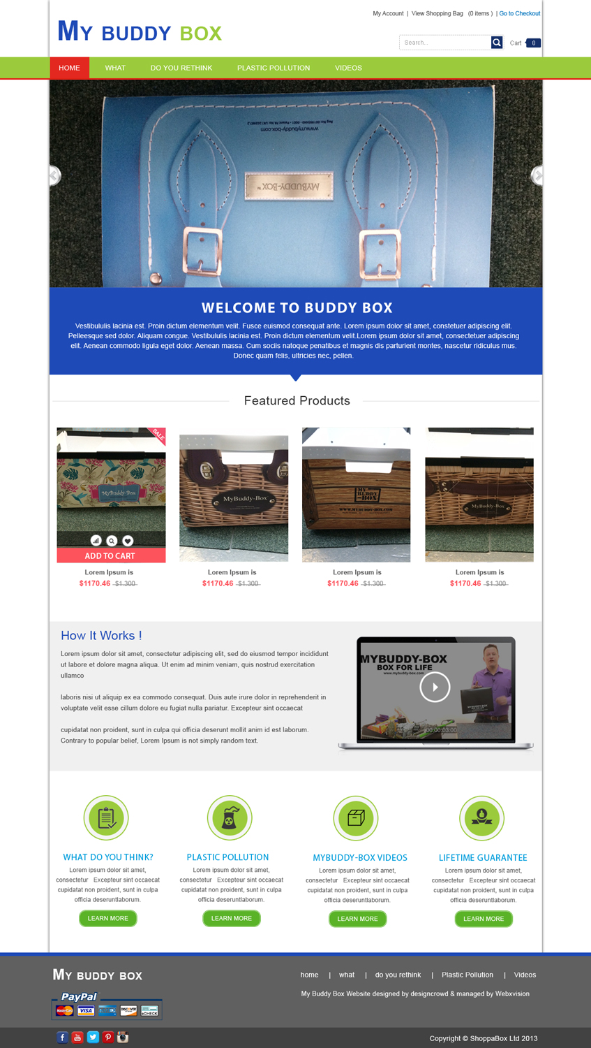 Web Design by webxvision for ShoppaBox Ltd | Design #5182829