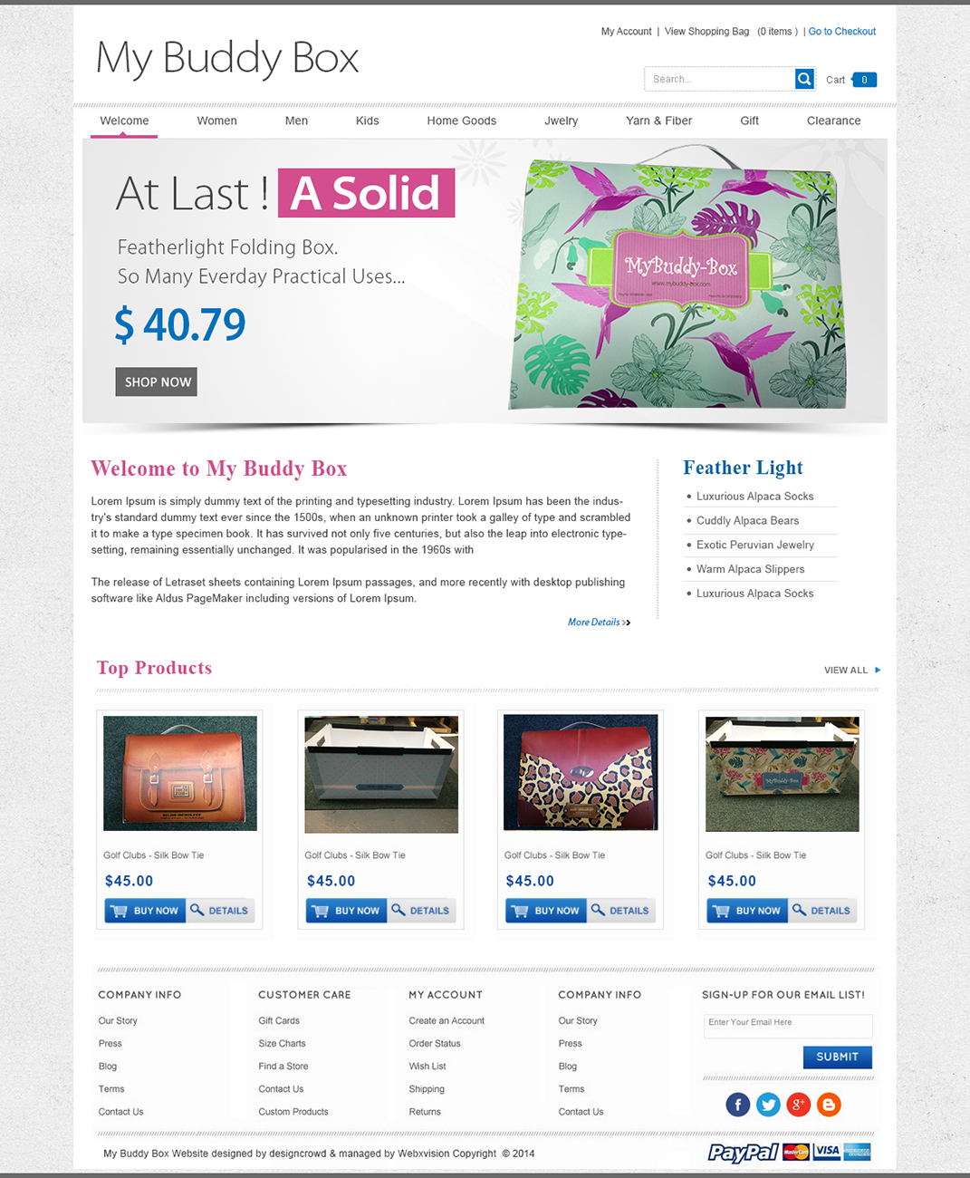 Web Design by webxvision for ShoppaBox Ltd | Design #5182848