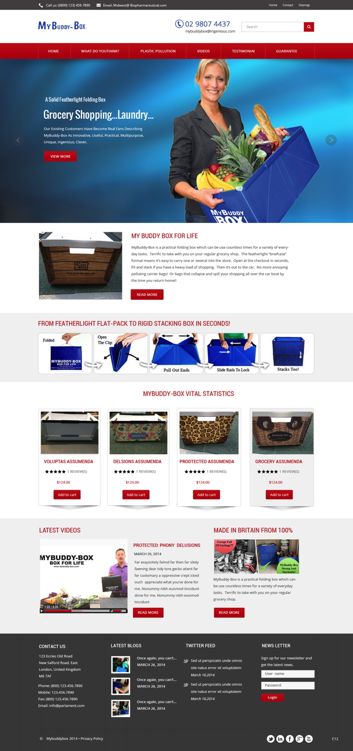 Web Design by pb for ShoppaBox Ltd | Design #5142161