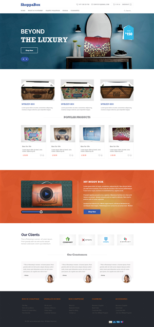 Web Design by Bold for ShoppaBox Ltd | Design #5189261