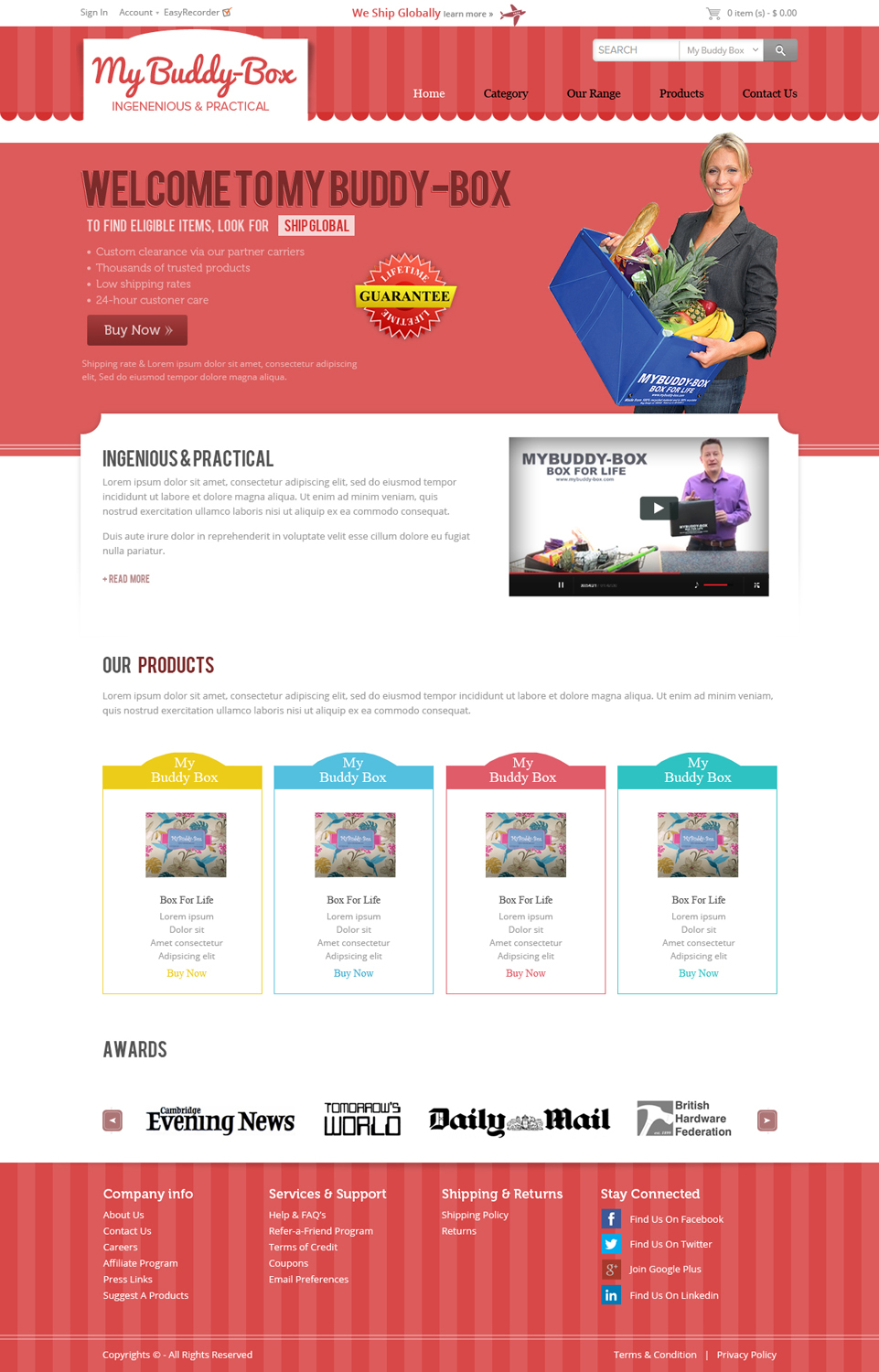 Web Design par OM pour ShoppaBox Ltd | Design #5148206