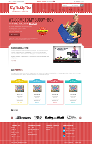Web Design par OM pour ShoppaBox Ltd | Design : #5148206