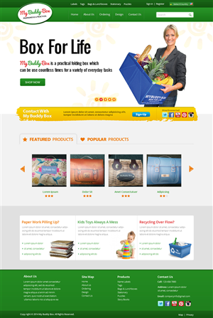 Web Design par OM pour ShoppaBox Ltd | Design : #5148214