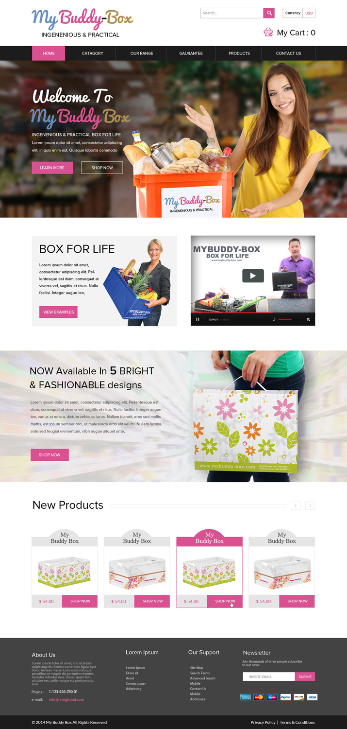 Web Design by OM for ShoppaBox Ltd | Design #5158877