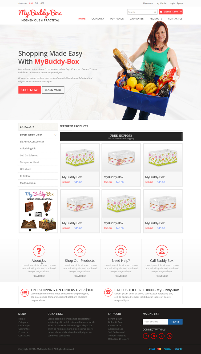 Web Design by OM for ShoppaBox Ltd | Design #5171391
