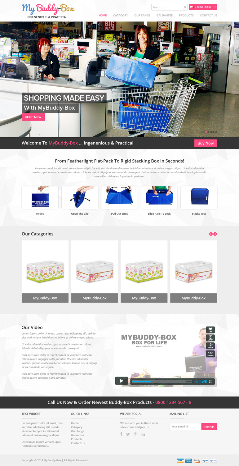 Web-Design von OM für ShoppaBox Ltd | Design #5171397