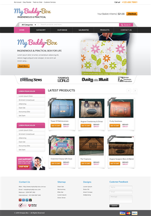 Web Design par OM pour ShoppaBox Ltd | Design : #5171412