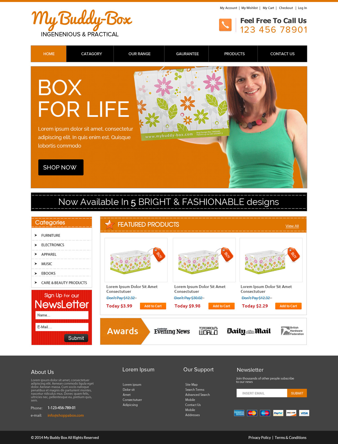 Web Design by OM for ShoppaBox Ltd | Design #5171415