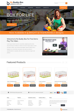 Web Design by OM for ShoppaBox Ltd | Design #5171460