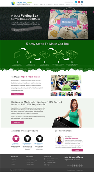 Web Design par farzan.teslavault pour ShoppaBox Ltd | Design : #5142951