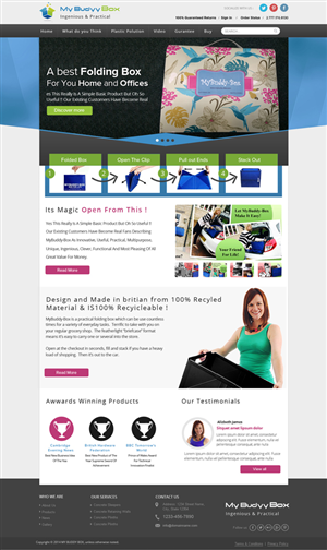 Web Design par farzan.teslavault pour ShoppaBox Ltd | Design : #5142974