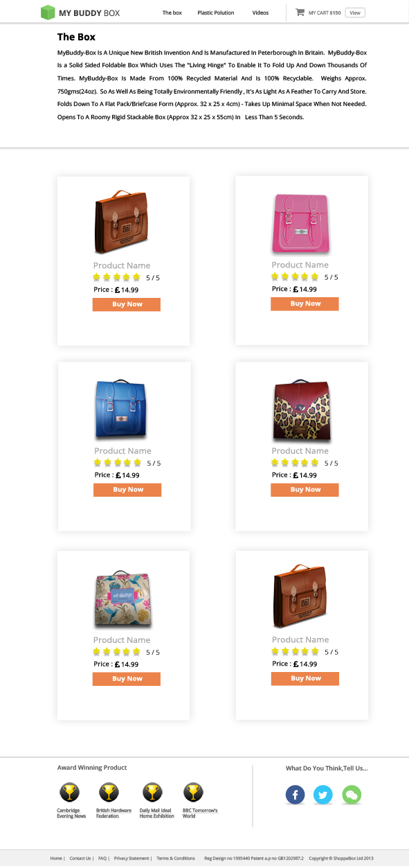 Web Design par Shinas pour ShoppaBox Ltd | Design #5169900