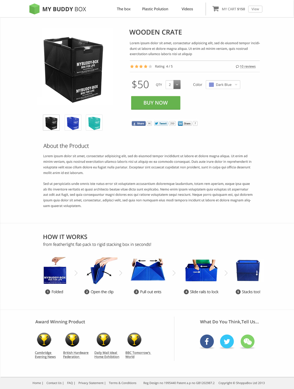Web Design par Shinas pour ShoppaBox Ltd | Design #5169949