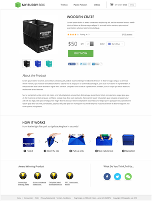 Web Design par Shinas pour ShoppaBox Ltd | Design : #5169949