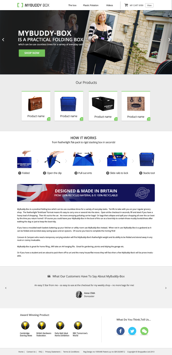 Web Design by Shinas for ShoppaBox Ltd | Design #5187232