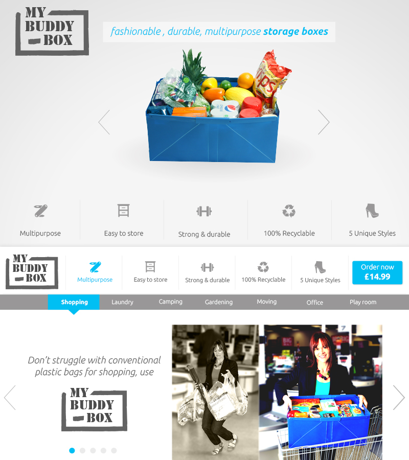 Web Design par 7th Pillar Web Solutions pour ShoppaBox Ltd | Design #5174926