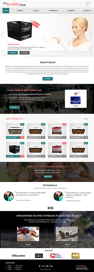 Web Design by Karthik_Designer for ShoppaBox Ltd | Design: #5227761