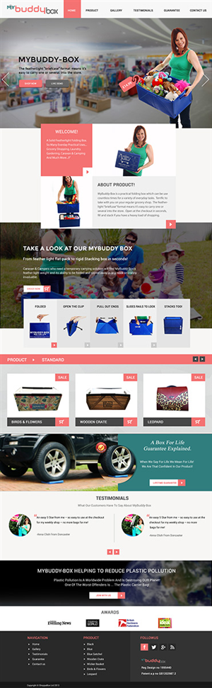 Web Design by Karthik_Designer for ShoppaBox Ltd | Design: #5227765