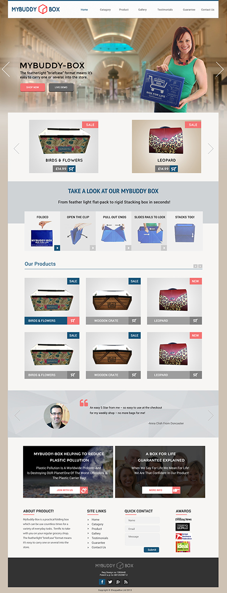 Web Design by Karthik_Designer for ShoppaBox Ltd | Design #5227768