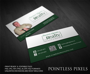 Business Card Design by Pointless Pixels India for Trophy Homes Realty, LLC | Design: #5195337