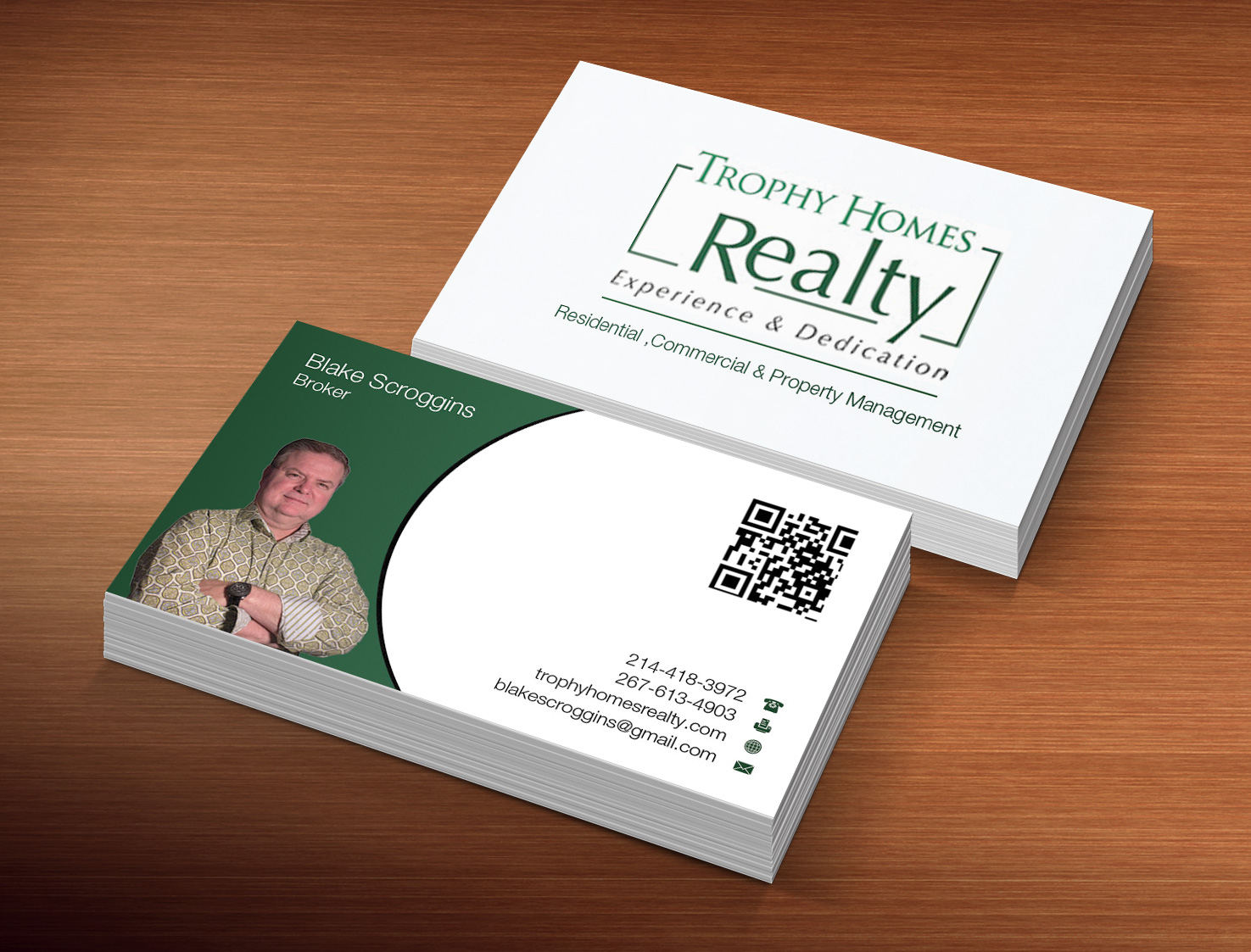 Business Card Design by Lanka Ama for Trophy Homes Realty, LLC | Design #5195184