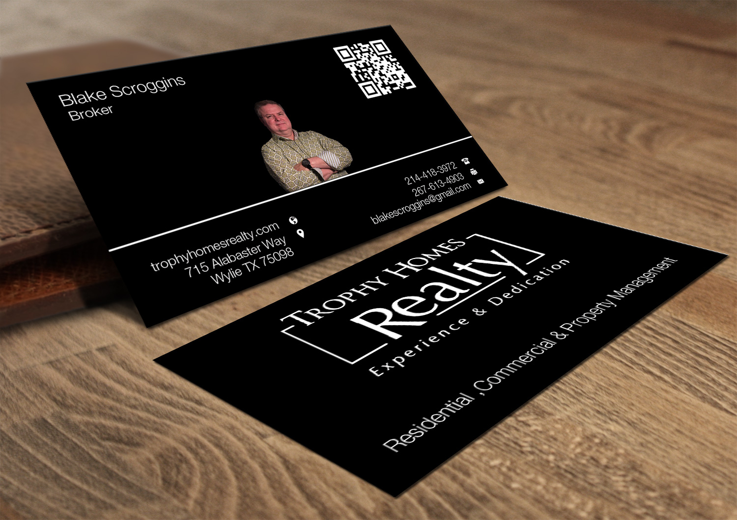 Business Card Design by Lanka Ama for Trophy Homes Realty, LLC | Design #5195185