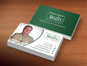 Business Card Design by Lanka Ama for Trophy Homes Realty, LLC | Design: #5195189