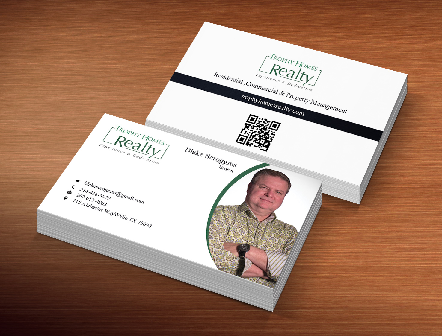 Business Card Design by Lanka Ama for Trophy Homes Realty, LLC | Design #5195195