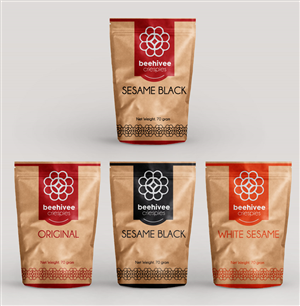 beehivee crispies snack packaging | Design Emballage par ordelya.nicole