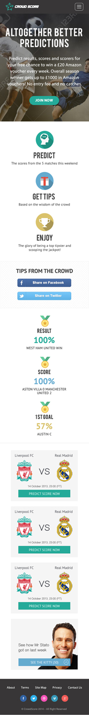 CrowdScore | Diseño Web por Lauren
