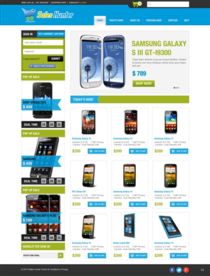 Web Design by pb for saleshunter.my | Design: #1440586