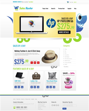 Web Design by TechWise for saleshunter.my | Design: #1452512