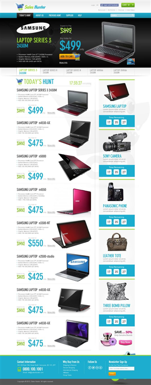 Web Design by TechWise for saleshunter.my | Design: #1465248