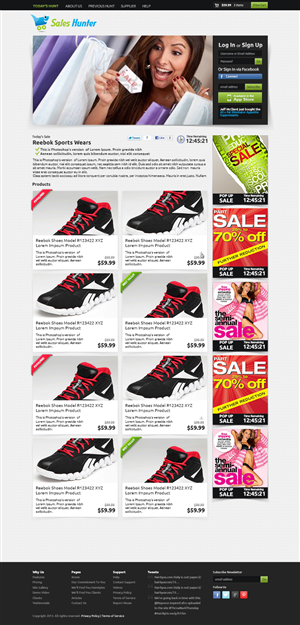 Web Design by WirePaper for saleshunter.my | Design: #1465365