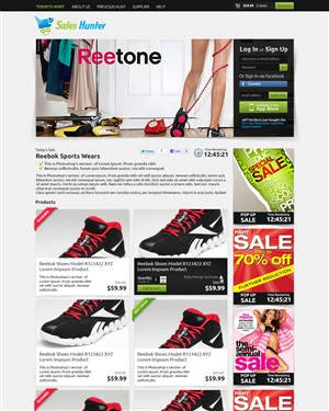 Web Design by WirePaper for saleshunter.my | Design: #1465462