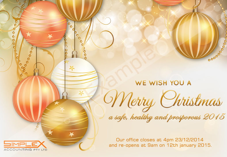 Greeting Card Design by sigitarrin for SIMPLEX ACCOUNTING PTY LTD | Design #5108959