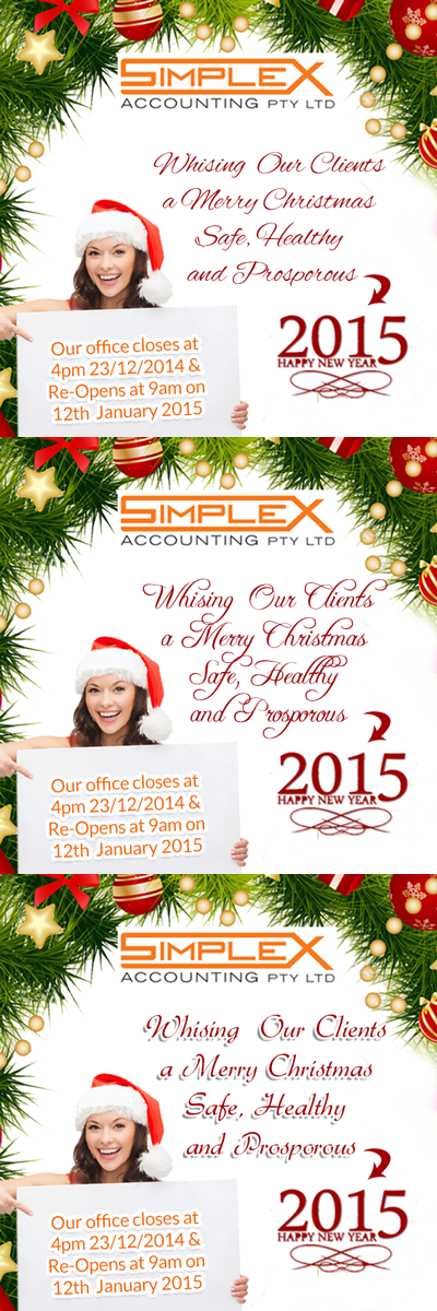 Greeting Card Design by rdesign12 for SIMPLEX ACCOUNTING PTY LTD | Design #5104759