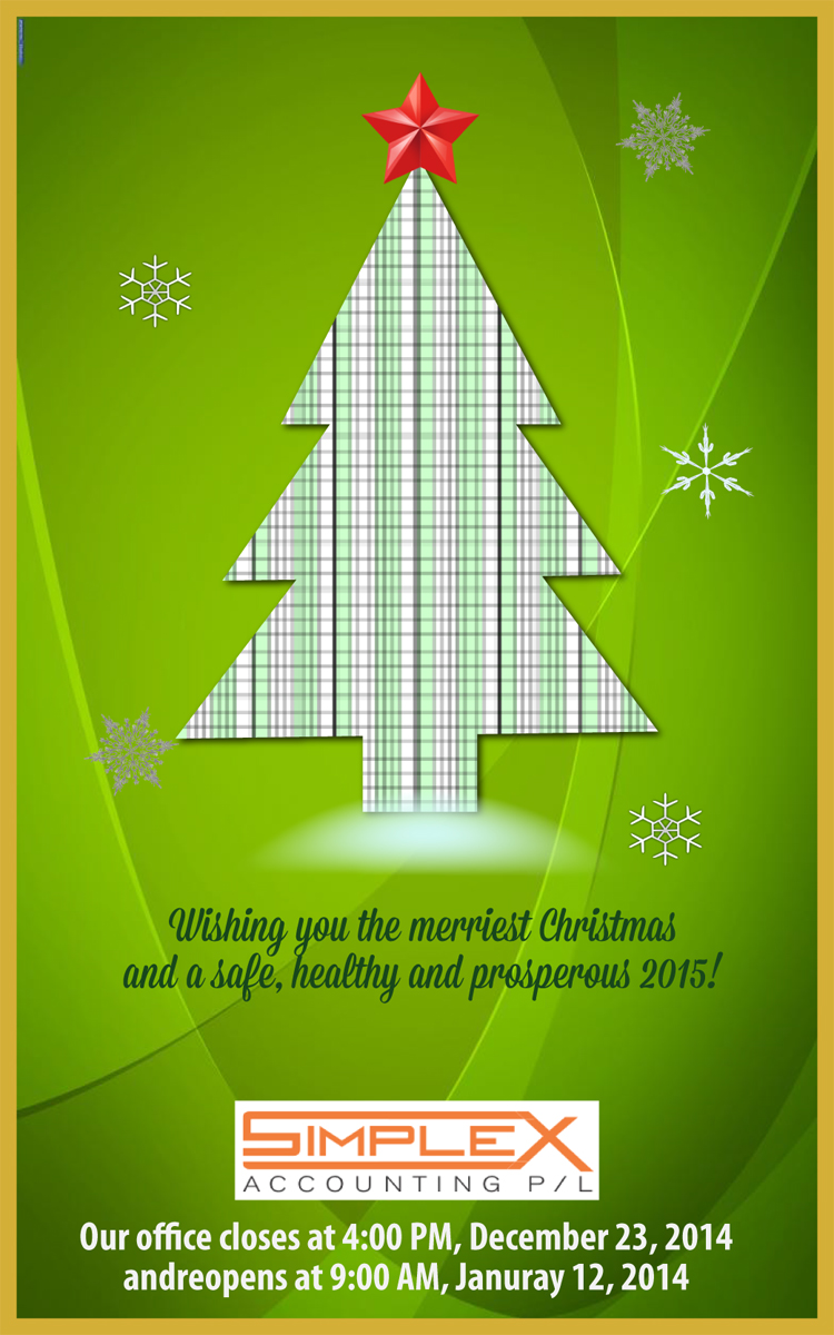 Greeting Card Design by Venus L. Penaflor for SIMPLEX ACCOUNTING PTY LTD | Design #5108377