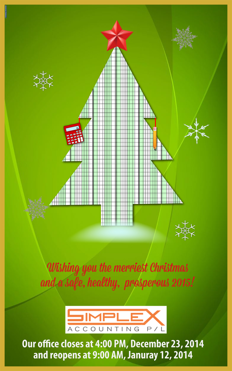Greeting Card Design by Venus L. Penaflor for SIMPLEX ACCOUNTING PTY LTD | Design #5110800