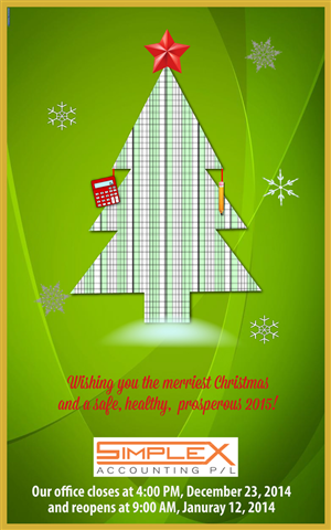 Greeting Card Design by Venus L. Penaflor for SIMPLEX ACCOUNTING PTY LTD | Design #5110800