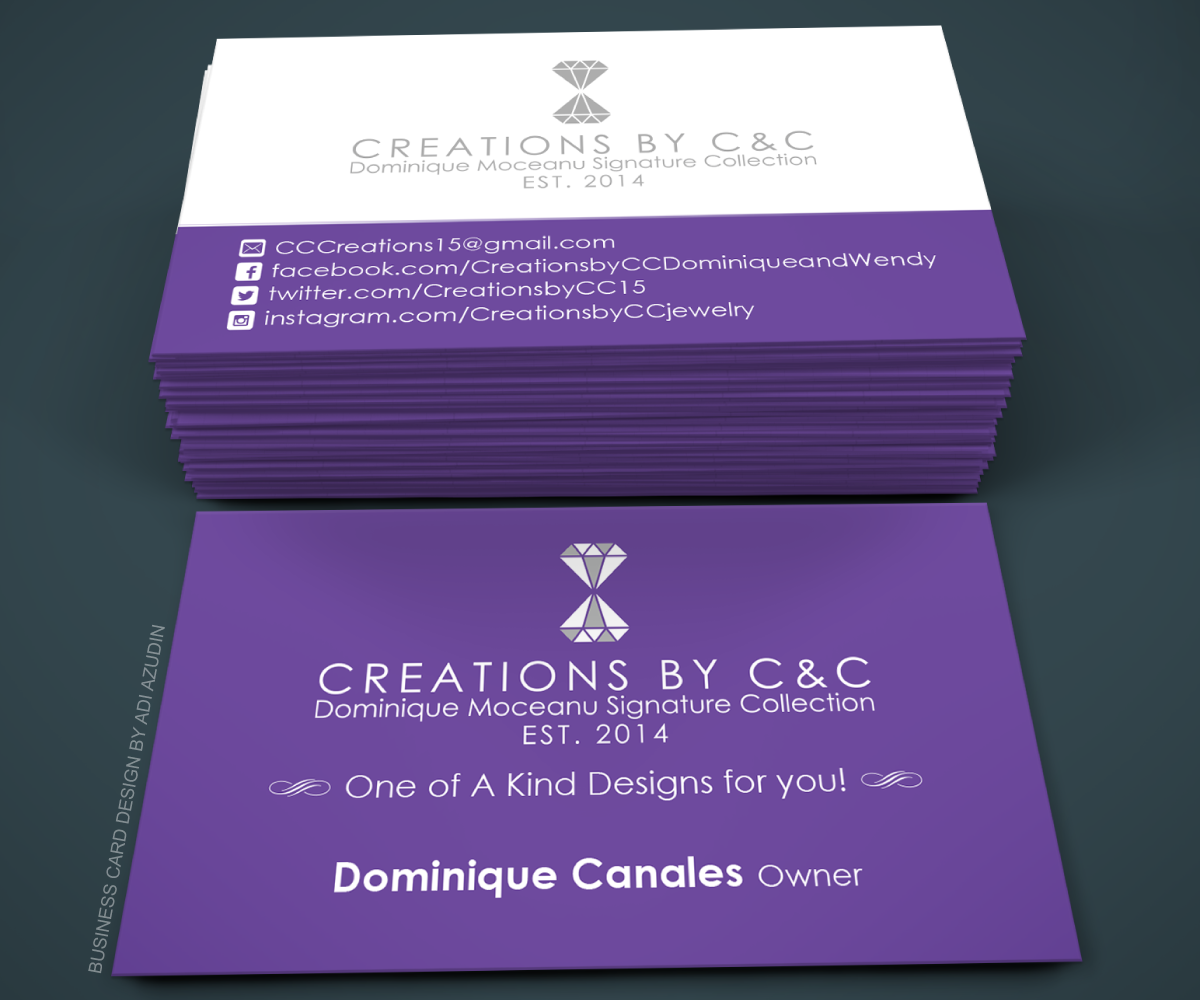 Business Card Design by adiazudin for Creations by C&C | Design #5121638