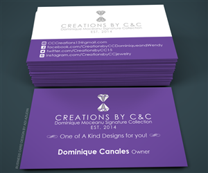 Diseño de Tarjeta de Presentación por adiazudin para Creations by C&C | Diseño: #5121638