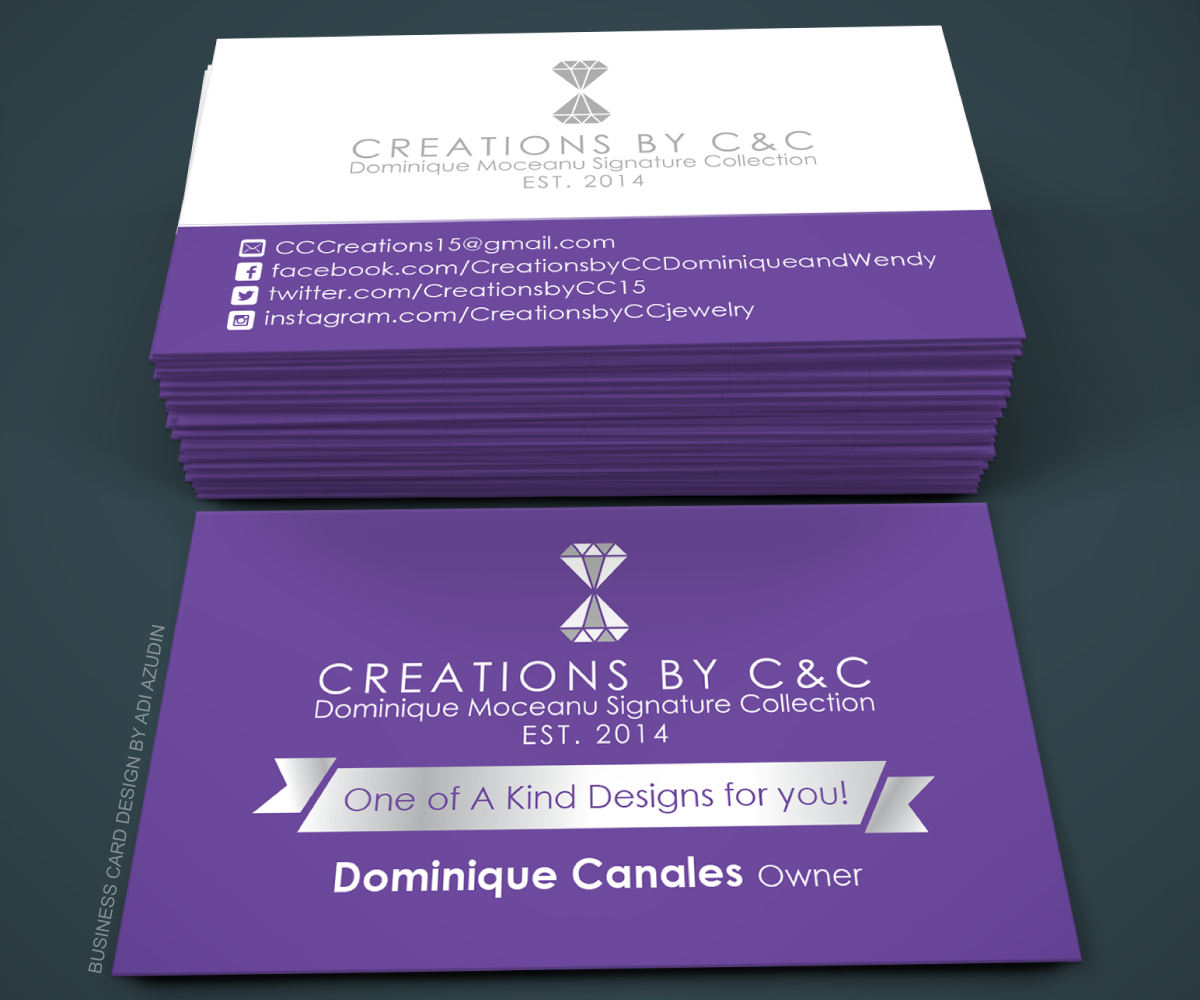 Business Card Design by adiazudin for Creations by C&C | Design #5122149