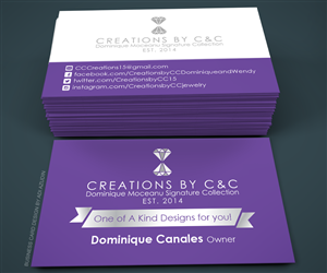 Diseño de Tarjeta de Presentación por adiazudin para Creations by C&C | Diseño: #5122149