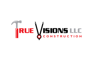 True Visions LLC (company name)  ; Construction (text/ tagline) | Logo-Design von renderman