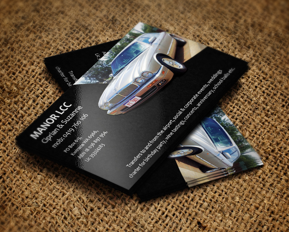 Visitenkarten-Design von bmaverick für Manor - Limousine & Coach Company | Design #1486022
