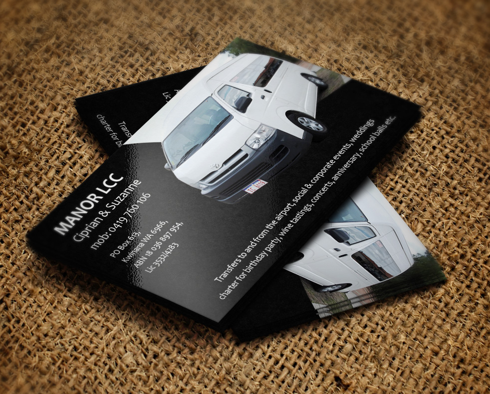 Business Card Design by bmaverick for Manor - Limousine & Coach Company | Design #1497053