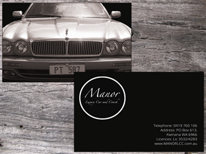 Design de Carte de Visite par Melissa Aiken pour Manor - Limousine & Coach Company | Design : #1466145